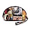 Obama Magazine Print 3 in 1 Handle Satchel Tote SET Multi MH-PQ021