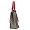 3-in-1Diamond Check Satchel Crossbody Set