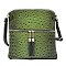 Ostrich Croc Fashion Crossbody Bag