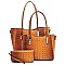 Crocodile Embossed 3 in 1 Twin Tote Wallet SET MH-CY6371W