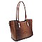 Crocodile Embossed 3 in 1 Twin Tote Wallet SET MH-CY6371W
