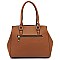 Checker Print 2 in 1 Large Tote Cross Body SET