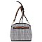 Checker Print 2 in 1 Large Tote Cross Body SET