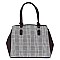 Checker Print 2 in 1 Large Tote Cross Body SET
