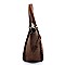 Whipstitched Buckle Accent Wing Tote MH-LY115