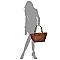Whipstitched Buckle Accent Wing Tote MH-LY115