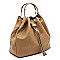 Round Top Handle Drawstring 3-in-1 Satchel