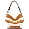 Fashion Striped Classic Bucket Bag