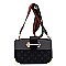 Color Block Cross Body Monogram Satchel