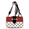 Color Block Cross Body Monogram Satchel