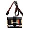 Top Flap Tartan Plaid Check Cross Body Satchel