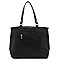 Denim Canvas Stripe Satchel
