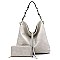 Braided Handle 2-in-1 Shoulder Bag