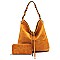 Braided Handle 2-in-1 Shoulder Bag