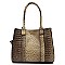 STUDDED 3 IN 1 TOTE OSTRICH