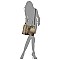 STUDDED 3 IN 1 TOTE OSTRICH