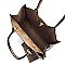 STUDDED 3 IN 1 TOTE OSTRICH
