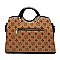 2 IN 1 MONOGRAMMED COLOR BLOCK SATCHEL