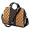 2 IN 1 MONOGRAMMED COLOR BLOCK SATCHEL