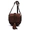 ROUND BRAIDED FLAP BOHEMIAN CROSS BODY