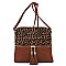 Leopard Print Front Pocket Tassel Accent Cross Body MH-BS2309G