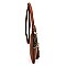 Leopard Print Front Pocket Tassel Accent Cross Body MH-BS2309G