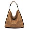 TWO WAY WHIP STITCHED HOBO WALLET SET
