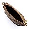 Ostrich Croc Drawstring 2-in-1 Bucket Satchel