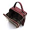 MEDIUM BOXY LEOPARD PRINT SATCHEL