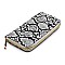 Python Snake Skin Fringe Colorblock 2-in-1 Shoulder Bag Hobo