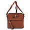 Bow Tassel Zipper Crossbody Bag