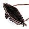 Bow Tassel Zipper Crossbody Bag