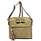 Bow Tassel Zipper Crossbody Bag