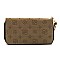 Embossed Monogram DOME SATCHEL WALLET SET