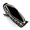 Leopard Print Tassel Accent Cross Body Messenger