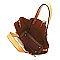 Fashion Buckle Flap Leopard 2-in-1 Satchel