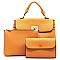 Fashion Twist Lock 3-in-1 Satchel