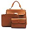 Fashion Twist Lock 3-in-1 Satchel
