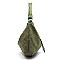Perforated Laser Cut Shoulder Bag Hobo
