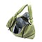 Perforated Laser Cut Shoulder Bag Hobo