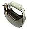 Python Snake Skin Leopard Scarf Shoulder Bag Hobo