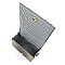 Ostrich Croc Boxy Wristlet Clutch Crossbody Bag