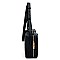 Ostrich Croc Twist Lock Boxy Crossbody Bag Satchel