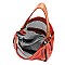 Fashion Zipper Studded 2-in-1 Shoulder Bag