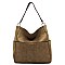 Fashion Shoulder Bag with Whip stitched Strap