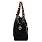 Studded Motorcycle Jacket Leopard Trim 2-in-1 Boston Bag