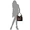 Glossy Animal Patchwork Printed 2-in-1 Shoulder Bag