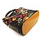 Glossy Animal Patchwork Printed 2-in-1 Shoulder Bag