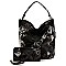 Glossy Animal Patchwork Printed 2-in-1 Shoulder Bag