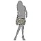 2 in 1Snake Skin Side Zipper Pocket Accent Hobo